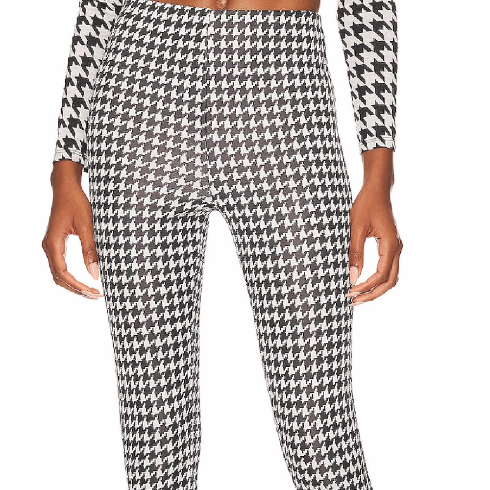 lovers and friends houndstooth leggings highrise